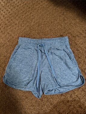 Athletic Works Heather Blue Women's Drawstring Athletic Shorts